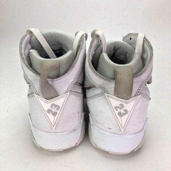 Jordan 7 Air Retro GS White Gray Size 7Y Sneakers - Picture 5 of 10
